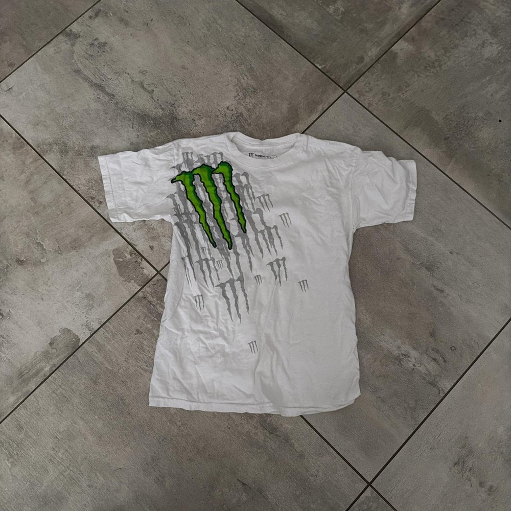 Kids White and Green T-Shirt